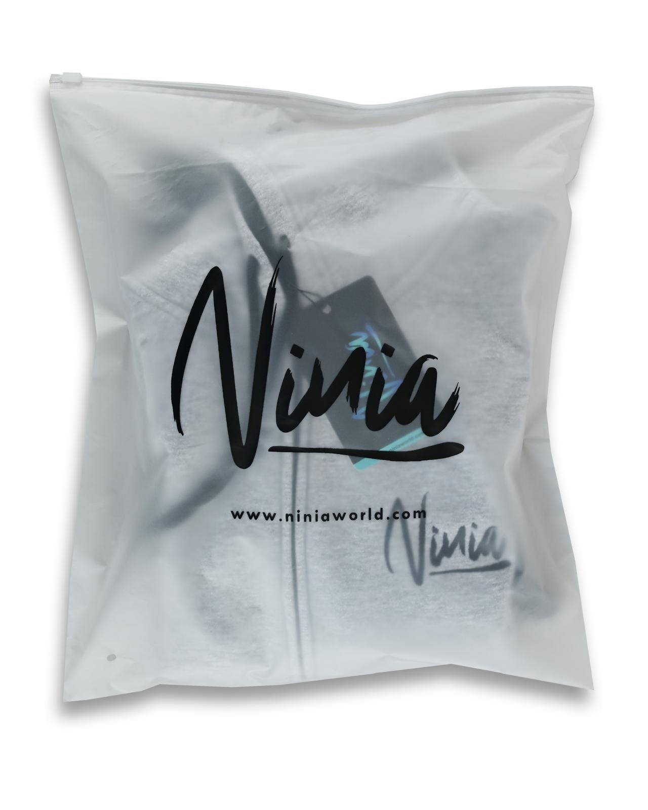Men's Grey & Black Zip-Up Hoodie by NINIA